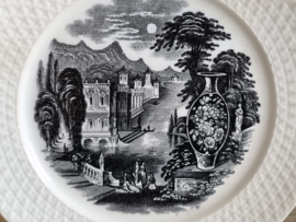 Societe Ceramique Sierbord met kasteel 17,5 cm