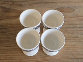 Royal Boch Belgium decor Old Dutch set 4x Eierdopje