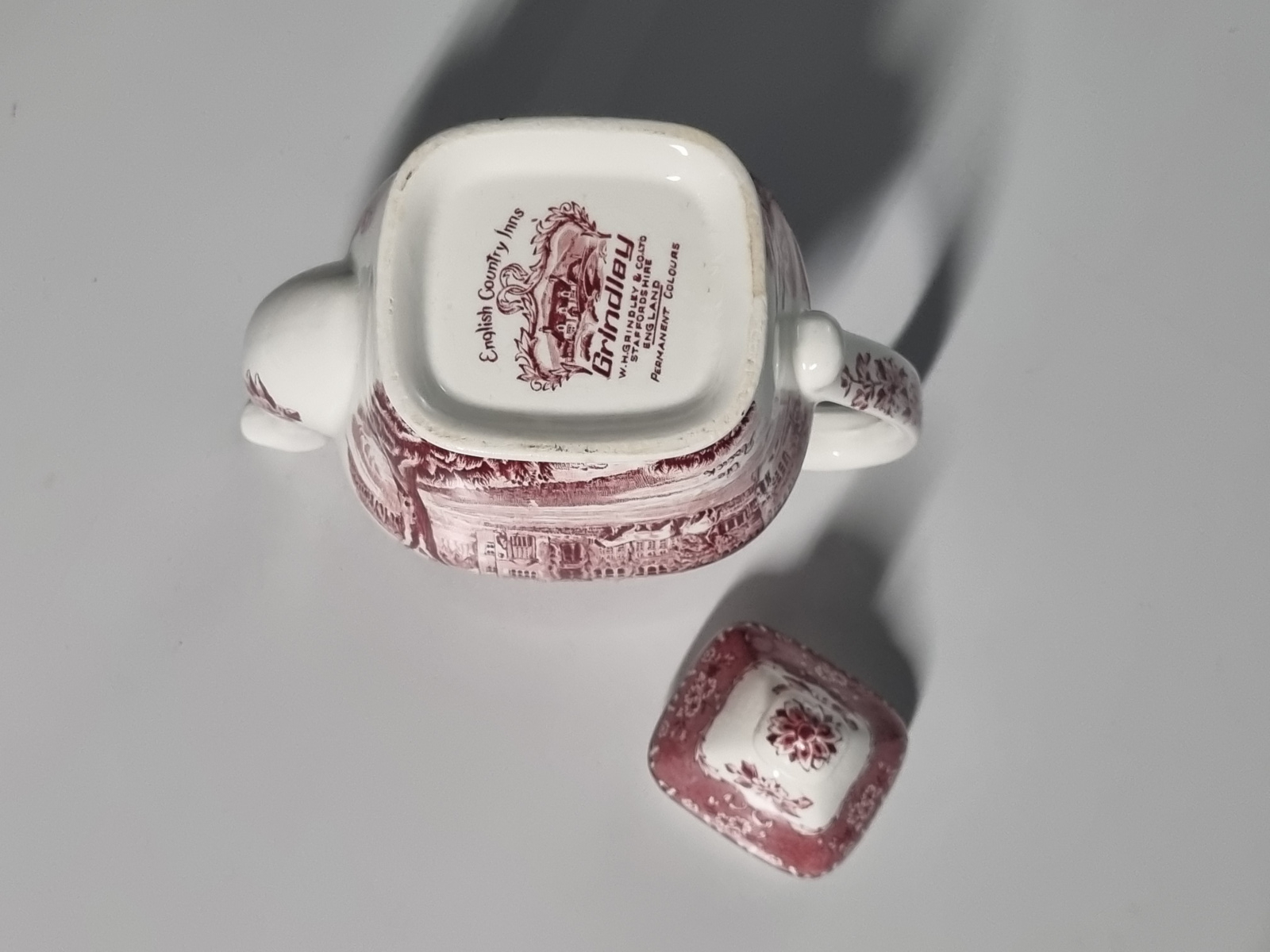 Engels rood Grindley Country Inns koffiepot theepot 19,5 cm