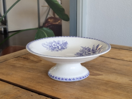 Société Céramique Cilla Lila tazza, ronde schaal op voet 22,5 cm
