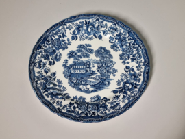 Engels blauw Myott Tonquin Plat Dinerbord 24,5 cm