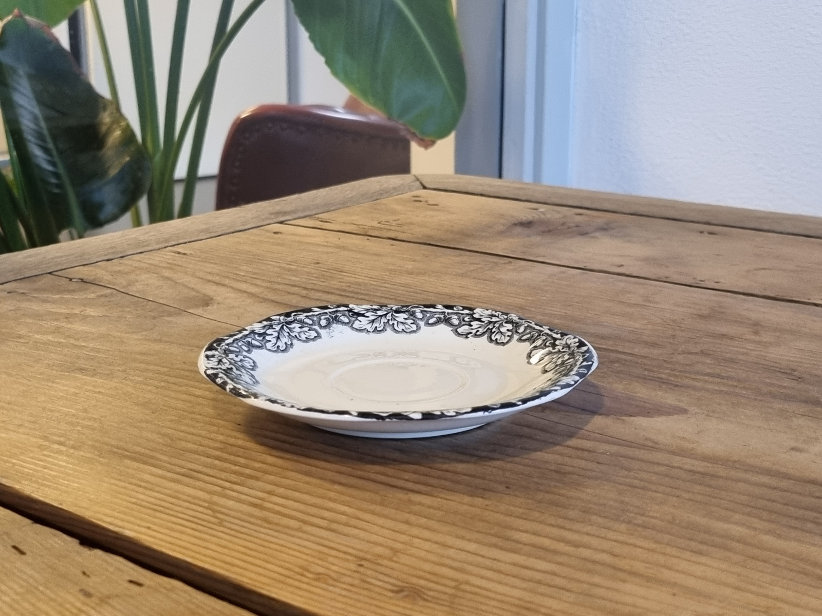 Boerenhoeve Zwart Societe Ceramique Losse schotel voor Espresso kopje 12,5 cm