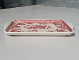 Villeroy en Boch Fasan rood Roomstel (kleinste model) op plateau