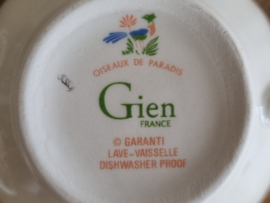 Frans GIEN decor Oiseaux de Paradis Kop en schotel