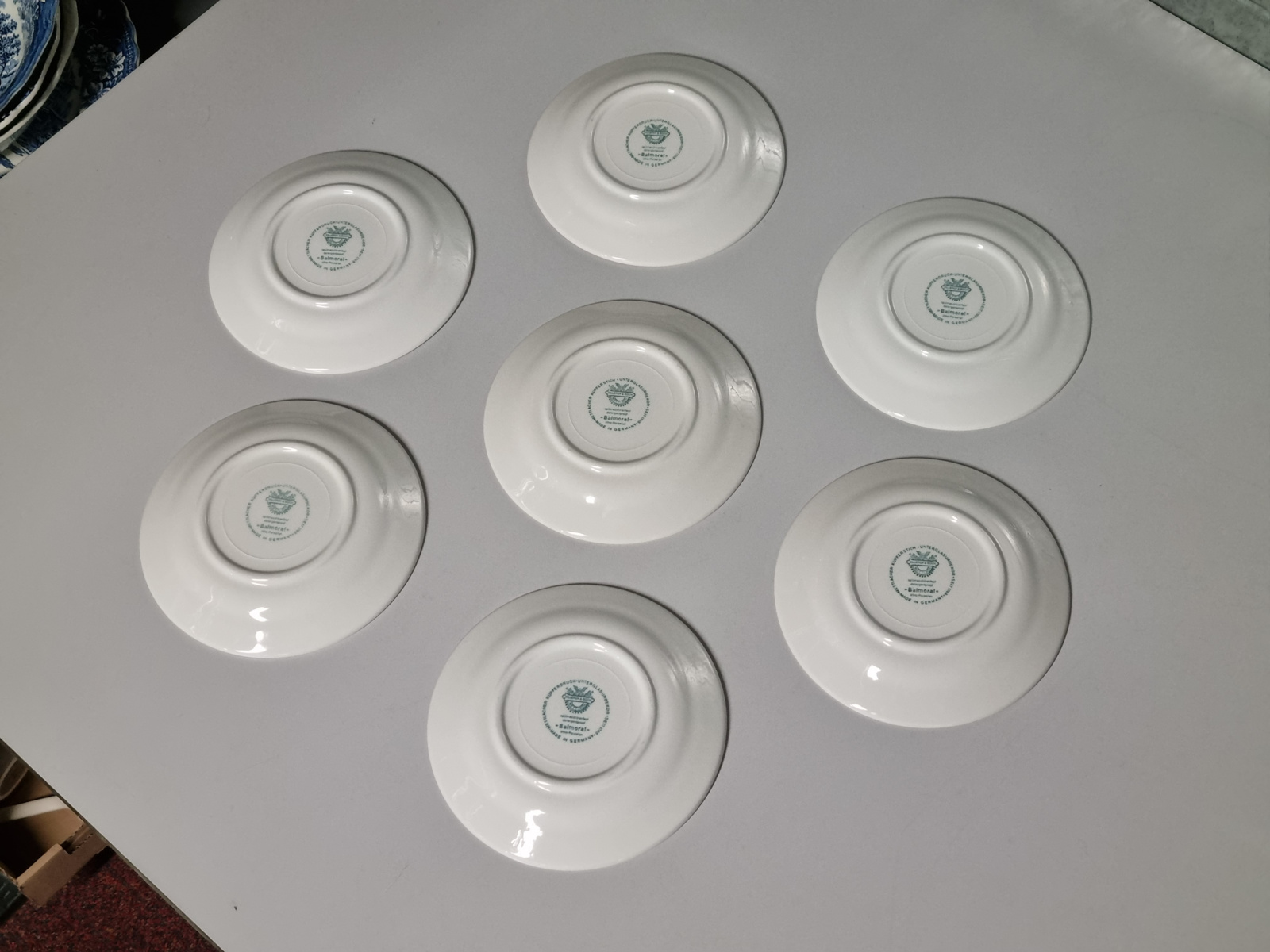 Villeroy en Boch Balmoral rood set 7x gebaksbordje 16 cm