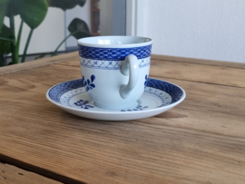 Royal Copenhagen Tranquebar Trankebar Koffie kop en schotel 7,5 cm