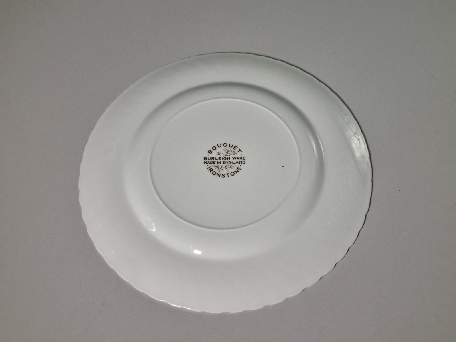 Engels gekleurd Bouquet Burleigh Ware Plat Dinerbord 25 cm