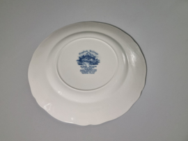 Engels blauw Alfred Meakin English Village set 6x Plat dinerbord 25 cm