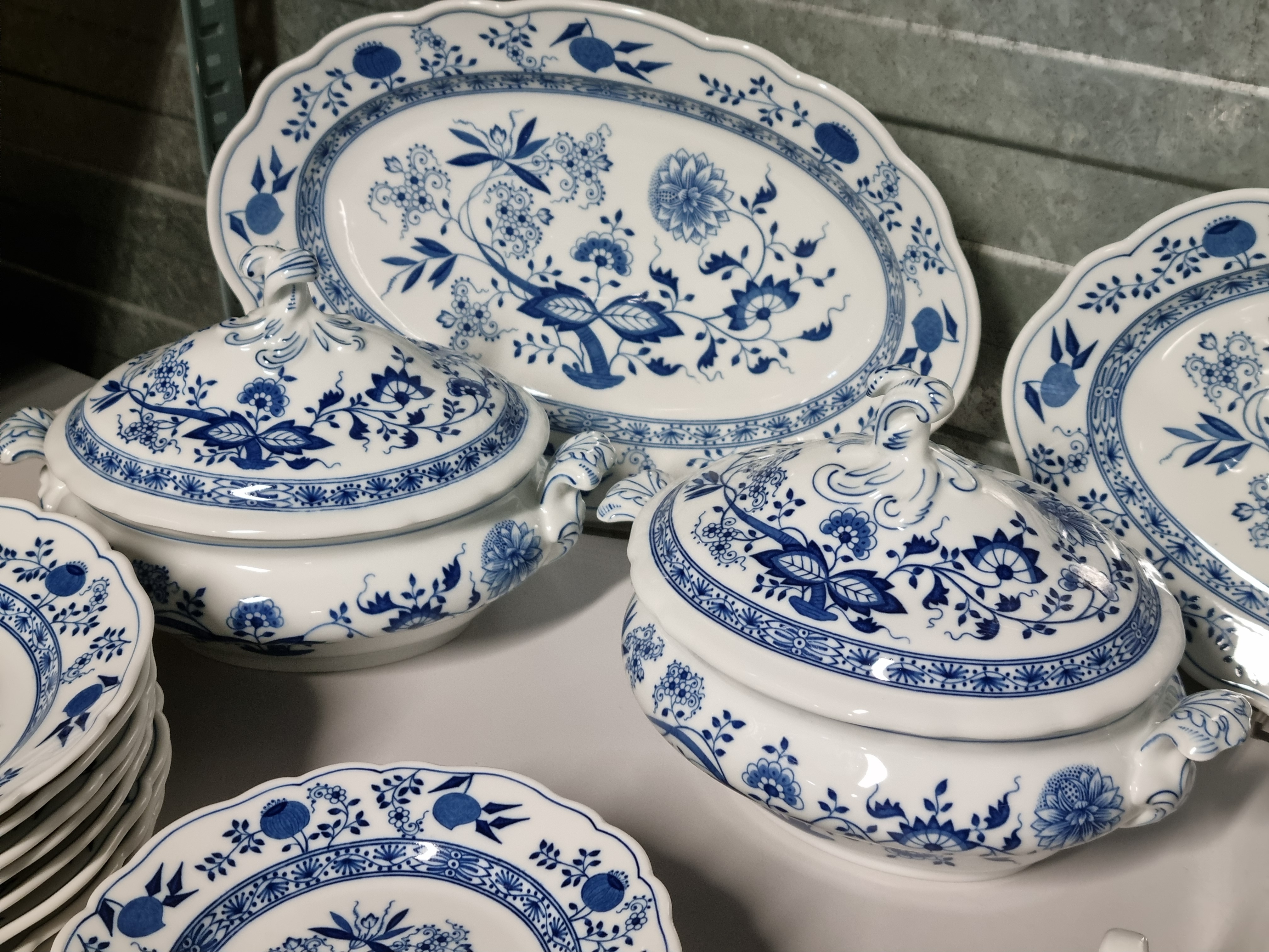 Zwiebelmuster Hutschenreuther compleet eetservies 8 personen