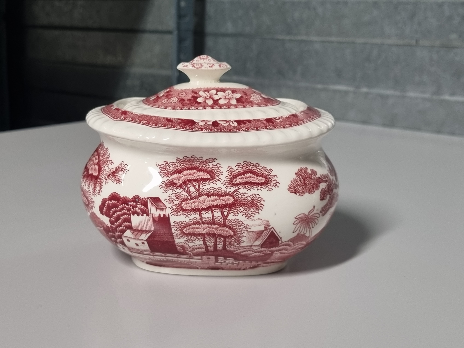 Engels Copeland Spode's Tower rood Roomstel (robuust model)