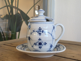 Zwiebelmuster onbekend merk mosterdpotje met oor