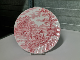 Engels rood Meakin Coaching Days ontbijtbord 20 cm