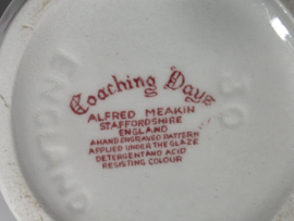 Engels rood Meakin Coaching Days koffiepot 16 cm