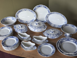 Engels blauw Ethelwyn Bishop & Stonier compleet servies 10 personen