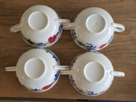 Oud Boerenbont Royal Sphinx Set 4x Soepkom met schotel (California)