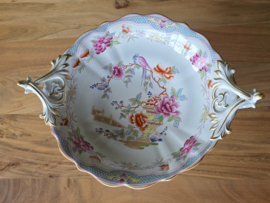 Petrus Regout Portici tazza, hoge schaal op voet met zeldzame oren (model Wellington)