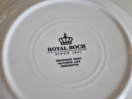 Royal Boch Aquarelle set 6x Diep Pasta Curry Bord 23 cm