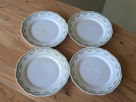 Petrus Regout Marie set 4x dinerbord 23,5 cm