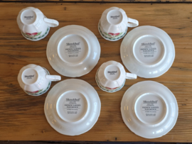 Villeroy en Boch French Garden Fleurence set 4x Espresso kop en schotel