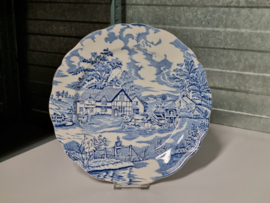 Engels blauw English Style serveerbord 28,5 cm