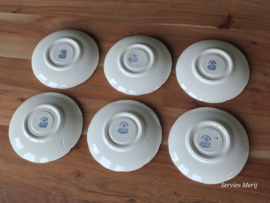 Boerenhoeve blauw Societe Ceramique set 6x kop en schotel