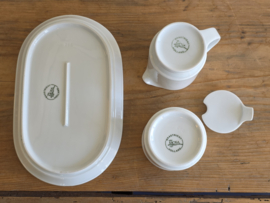 Mosa Maastricht wit roomstel op plateau