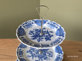 Engels Ridgway Windsor blauw Etagere 3-laags