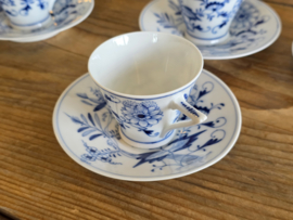 Zwiebelmuster Huttensteinach Set 6x espresso kop en schotel