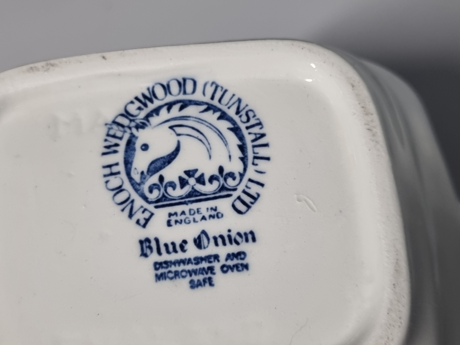 Engels blauw Enoch Wedgwood Blue Onion Koffiepot (2)