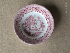 Engels rood Grindley Country Style rond schaaltje 13,5 cm