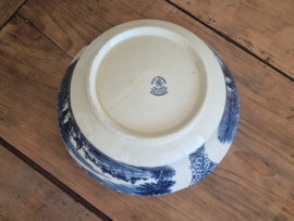 Boerenhoeve blauw Societe Ceramique Serveerschaal Slabak