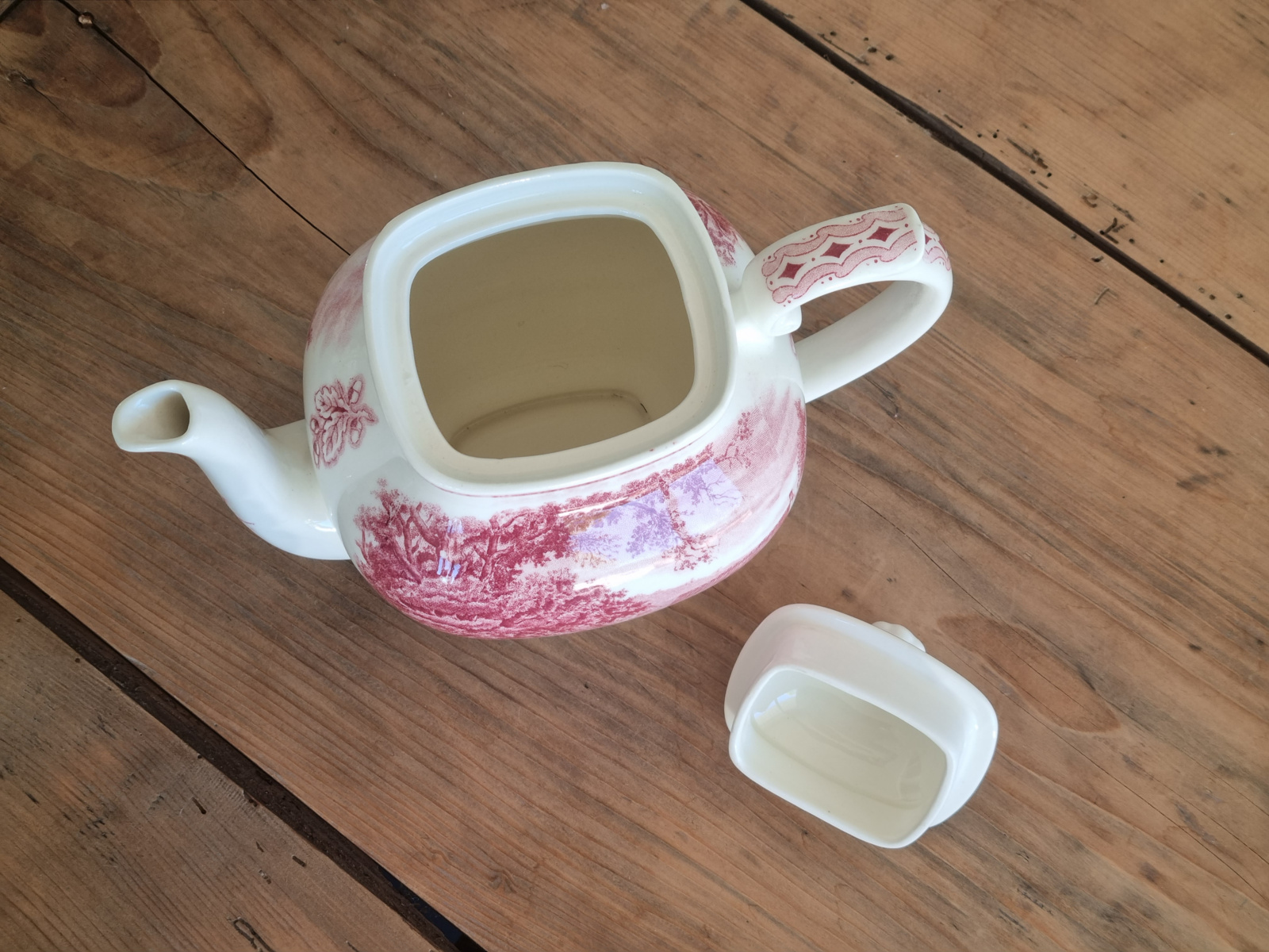 Boerenhoeve Old Scotch Sphinx rood koffiepot 1,3 liter