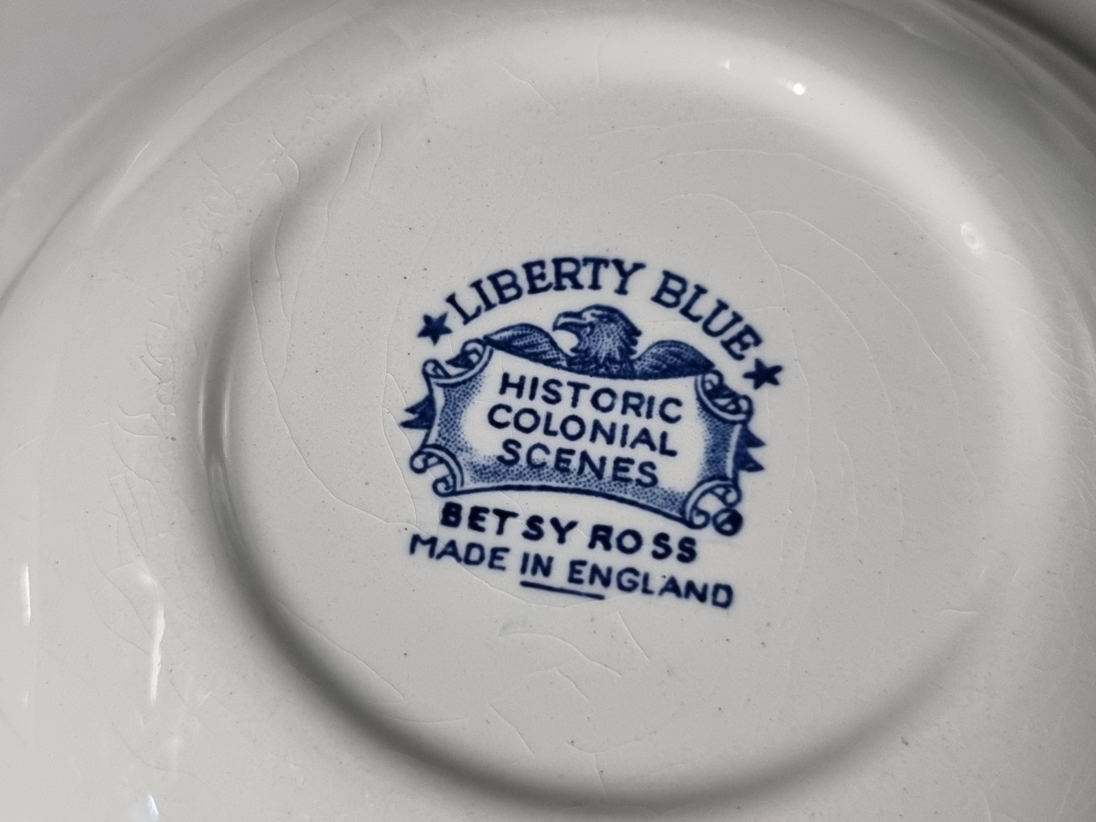 Engels blauw Liberty Blue set 6x Serveerschaaltje 12,5 cm