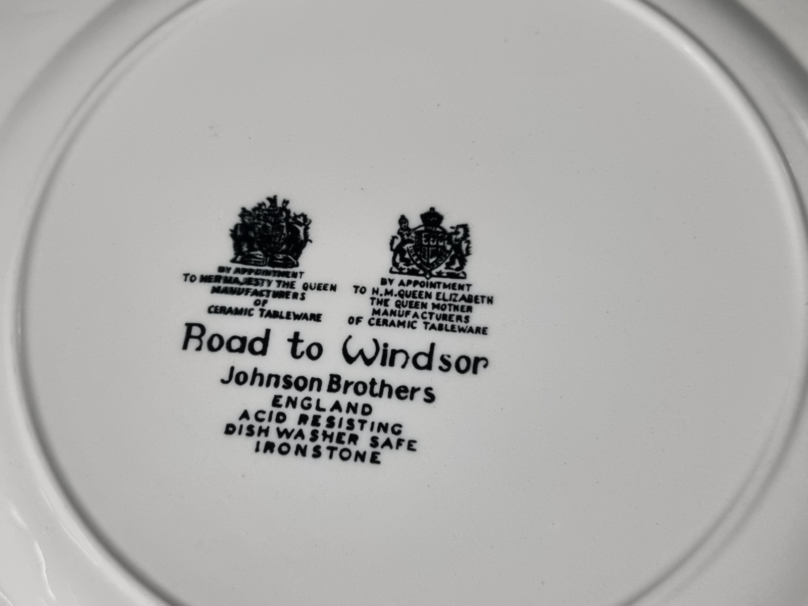 Engels blauw Johnson Bros Road to Windsor Ontbijtbord 19,5 cm