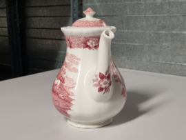 Engels rood Adams decor paarden Koffiepot