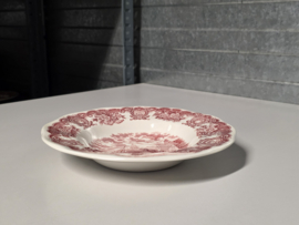 Engels rood Historical Ports diep pasta curry bord 22 cm