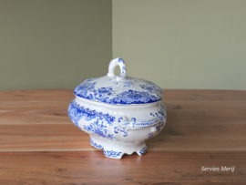 Boch BFK decor Dordrecht blauw kleinste Dekschaal Terrine