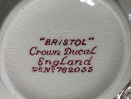 Engels rood Crown Ducal Bristol Roomstel (kleiner model)