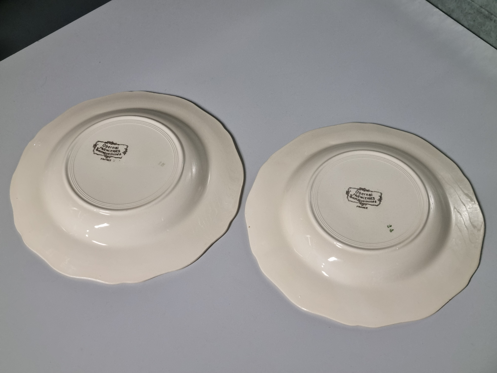 Frans Sarreguemines Obernai Set 2x diep bord 25 cm