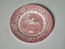 Engels rood Broadhurst set 5x Ontbijtbordje 20 cm