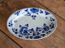 Delft blauw Societe Ceramique ovale schaal 32 cm