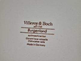 Villeroy en Boch Burgenland rood plat dinerbord 25 cm