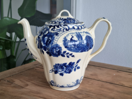 Peacock blauw Societe Ceramique Koffiepot (creme)