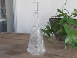 Glas Vintage Karaf geslepen glas (4)