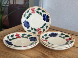 Boerenbont 418 Societe Ceramique set 6x  Thee Kop en schotel