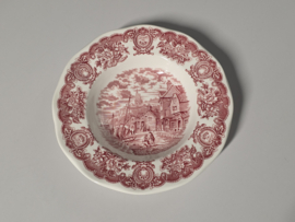 Engels rood Historical Ports diep pasta curry bord 22 cm