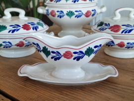 Oud Boerenbont Societe Ceramique 483a zeldzaam Kinderservies 5-delig