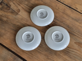 Boerenbont Boch Kerstservies set 3x Petitfours of als Theezakjeslegger 11 cm