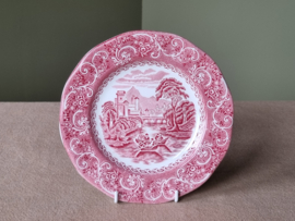 Engels rood Enoch Wedgwood decor River Scene Ontbijtbordje 19 cm