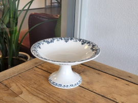 Sarreguemines Vichy Tazza, ronde schaal op hoge voet